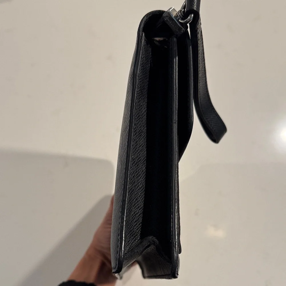 Louis Vuitton Black Men's Envelope Clutch with Silver Lock - Picture 14 of 16